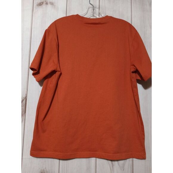 Nautica Tshirt Men's Medium Orange Crew Neck Short‎ Sleeve - Picture 2 of 5
